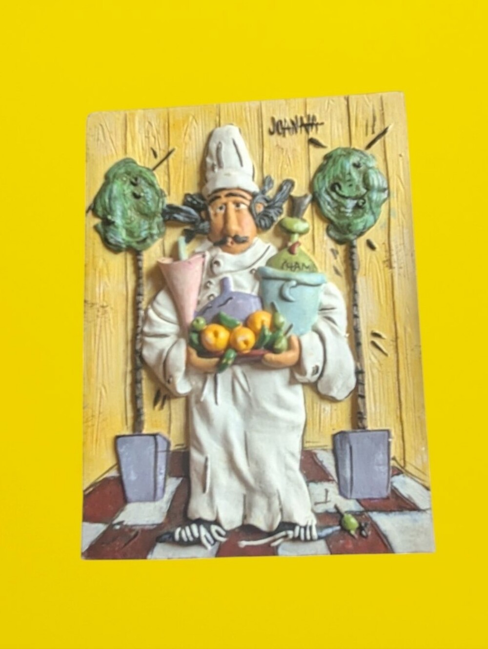 French Cook Resin Kitchen Decor